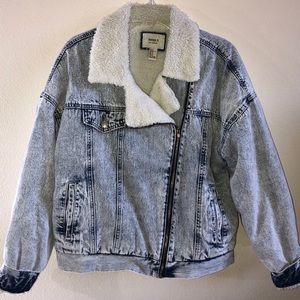 Forever 21 Sherpa Jean Jacket